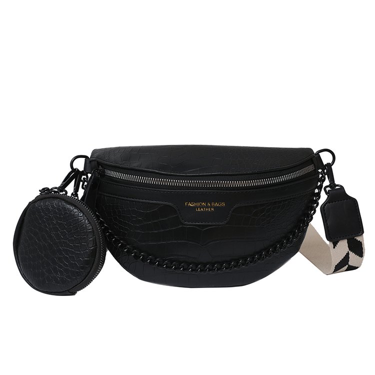 2 in 1 Croc Fany Pack With Coin Purse > Messenger Bags ,Cross Body